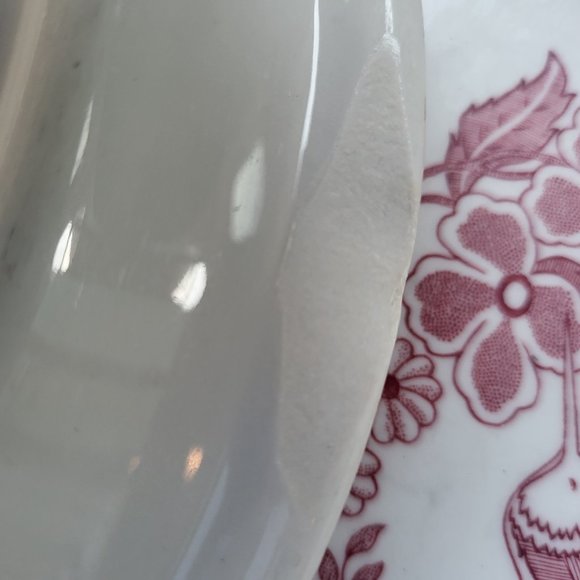 1pc RARE Vtg Jackson China Hummingbird 9.5" Chop Plate~Cooks Rest, Union… - Picture 8 of 14